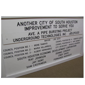 project signs houston custom signs wood signs metal signs plastic signs city signs