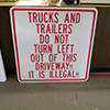 warning signs houston truck signs