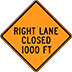 Right Lane Closed Signs Houston Barricades Rent Traffic Control Street Signs