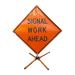 roll-up signs houston roll up signs signal work ahead workers ahead shoulder work signs houston