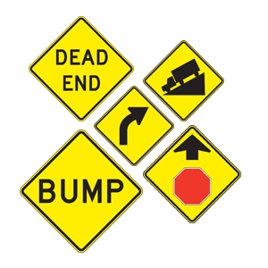 bump sign dead end signs houston curve ahead stop signs road signs street signs reflective signs warning signs houston